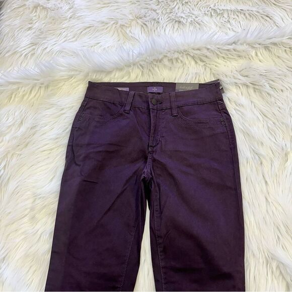 NYDJ Samantha Slim Jeans Sz OP Not Your Daughter's Jeans Merlot Nordstrom NWT - Picture 8 of 14